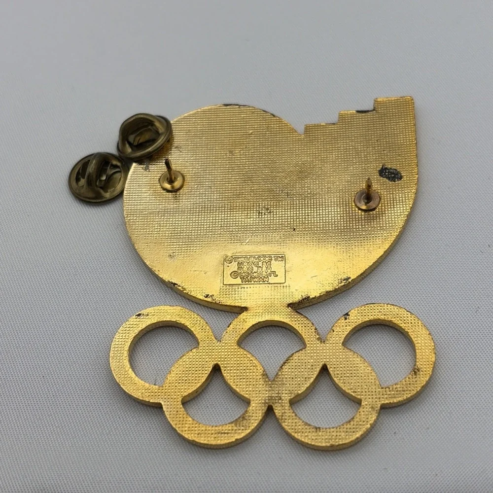 1988 Seoul Summer Olympic Games Logo South Korea Jumbo Lapel‎ Hat Pin